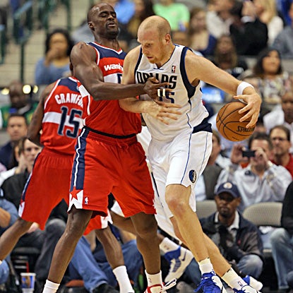 Chris Kaman scores 23 points in only his second start, leading the Mavericks to a 107-101 win over the winless Wizards. (US Presswire)