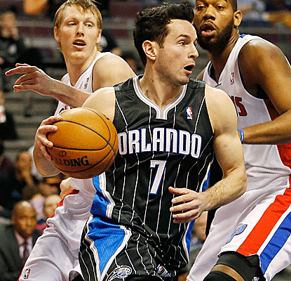 J.J. Redick scores 23 points and hits the go-ahead jumper with less than a minute left for the Magic.  (US Presswire)