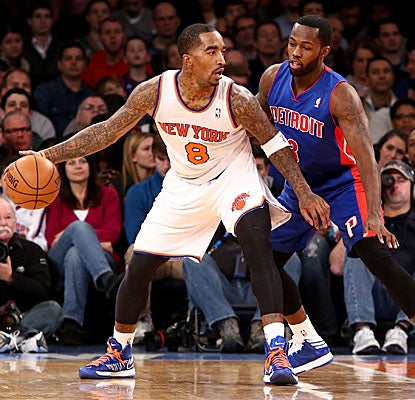 J.R. Smith comes off the bench to score 15 points and grab 10 boards for the Knicks. (US Presswire)