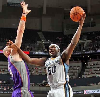 The Suns have no answer for Zach Randolph, who puts up season highs in points (38) and rebounds (22). (Getty Images)