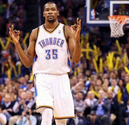 Kevin Durant and the Thunder are off to an 18-4 start, matching last season for the second-best in franchise history.  (US Presswire)