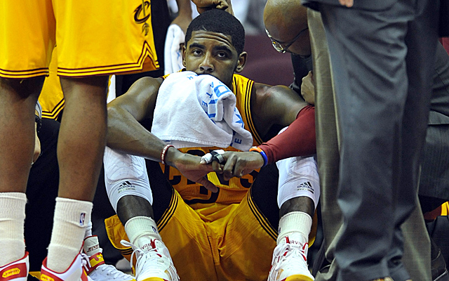 Irving stayed in the game after taking a hard fall in the first quarter vs. the Bucks. (US Presswire)