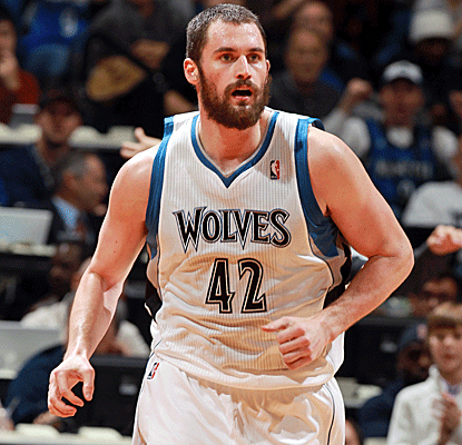 Kevin Love is one of four Timberwolves to score double digits as Minnesota takes out the Thunder.  (Getty Images)