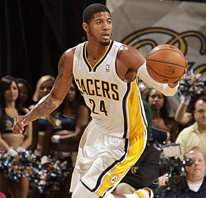 Paul George has another big game for the Pacers, scoring 29 points to go with 14 boards in a win.   (Getty Images)