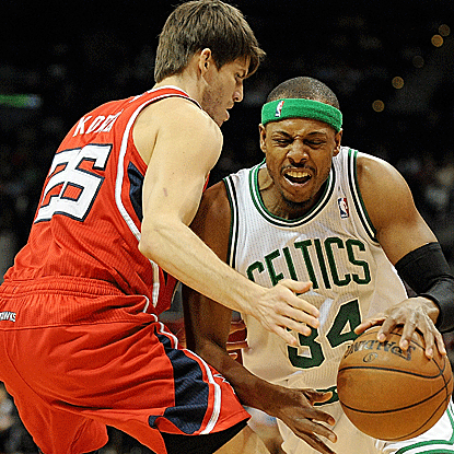 Paul Pierce scores 17 in the third quarter as the Celtics win consecutive games for the first time since late November. (US Presswire)