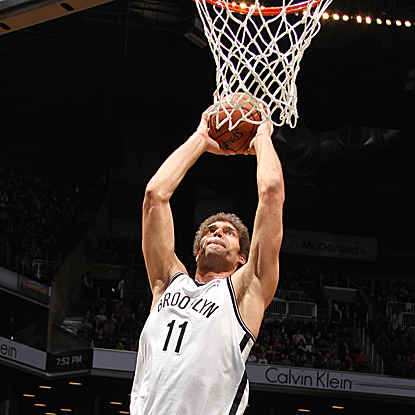 Brook Lopez scores 18 points in just 17 minutes of action as the Nets easily crown the Kings. (Getty Images)