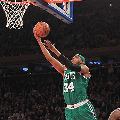 Paul Pierce scores a team-high 23 points as the Celtics, without Rajon Rondo, defeat the Knicks. (US Presswire)