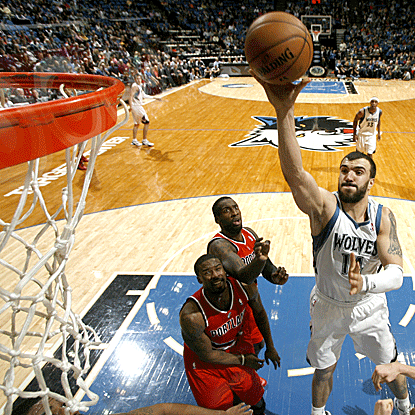 Nikola Pekovic scores 25 points and posts a career-high 18 rebounds in the Timberwolves' win over the Hawks.  (Getty Images)