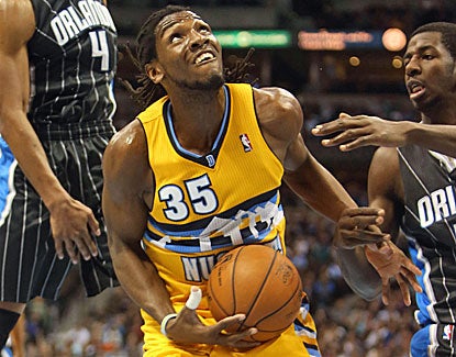 Kenneth Faried's hustle proves key for the Nuggets as he goes for 19 points and 19 rebounds against the Magic. (US Presswire)