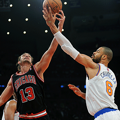 The Bulls' victory over the Knicks gives them a win in all three of their meetings this season. (AP)