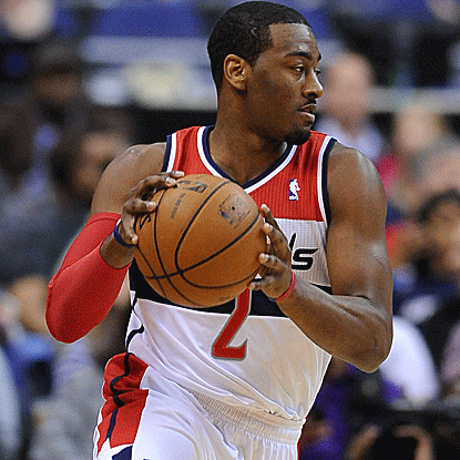John Wall makes his first appearance of the season after being out with an injury to his left kneecap. (Getty Images)
