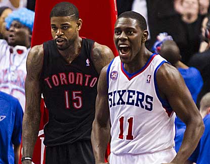 Jrue Holiday scores all 12 of Philadelphia's points in overtime as the Sixers knock off Toronto. (US Presswire)