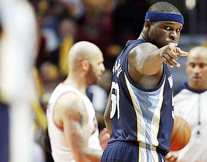 Zach Randolph scores 13 points with 19 boards to lead the Grizzlies to an OT win over Chicago. (AP)