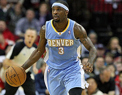 Denver's Ty Lawson scores 21 points to go with 7 assists and 4 rebounds against Houston. (US Presswire)
