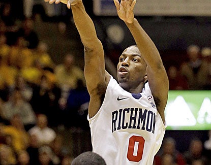 Richmond's Kendall Anthony scores 21 of his 26 points after halftime in the Spiders' win over VCU. (AP)