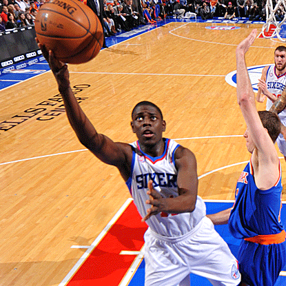 Jrue Holiday, selected to his first All-Star team this week, goes off for a career-high 35 in the Sixers' win over the Knicks. (Getty Images)