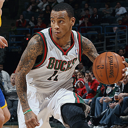 Monta Ellis goes for 20 points against the Warriors, his former team, to lift the Bucks to victory. (Getty Images)