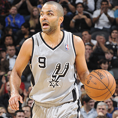 Tony Parker scores a game-high 31 points and adds seven assists to lead the Spurs to an eighth consecutive victory. (Getty Images)