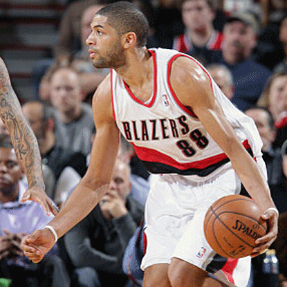 The Blazers' Nicolas Batum (20 points, 10 rebounds and a career-high 12 assists) earns his second triple-double in a week. (Getty Images)