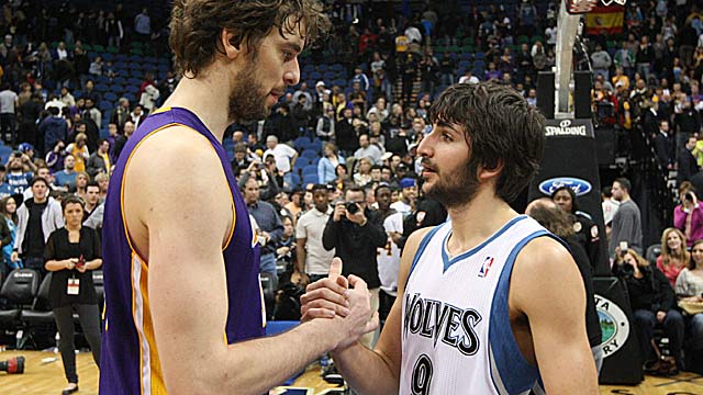 Pau Gasol's pal Ricky Rubio says if used in the right way, Pau is a top player in this league. (US Presswire)