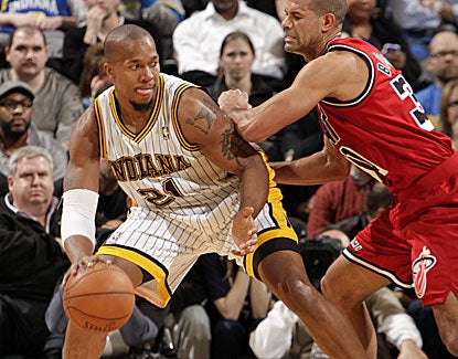 Power forward David West scores 30 points against the Heat as the Pacers light the Heat up for 102 points. (Getty Images)