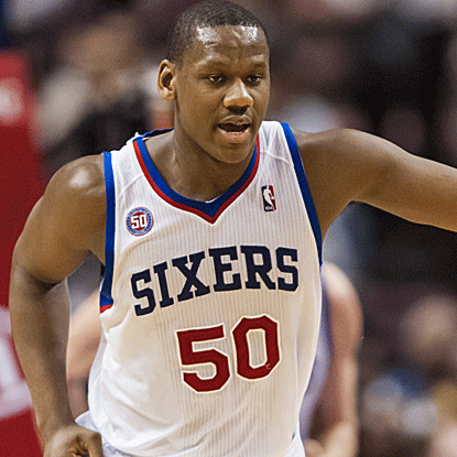 Lavoy Allen scores 14 points to go along with his career-high 22 rebounds in the Sixers' victory against the Bobcats. (US Presswire)