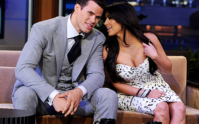 The Humphries appeared on Leno on Oct. 4, 2011. Three weeks later, Kim Kardashian filed for divorce. (Getty Images)
