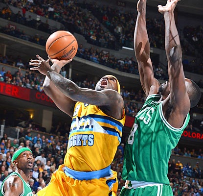 Ty Lawson fills the stat sheet as he finishes with 26 points, six assists and six rebounds in the win. (Getty Images)