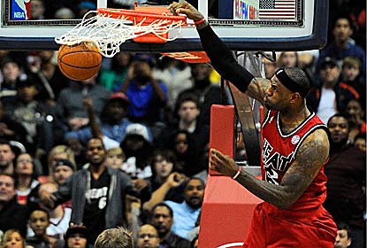 LeBron James' franchise-record streak of seven straight games with at least 30 points ends, but Miami keeps rolling. (USATSI) 