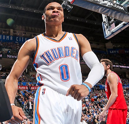 Russell Westbrook (23 points) scores more by himself than the Bulls do as a team in any quarter against the Thunder. (Getty Images)