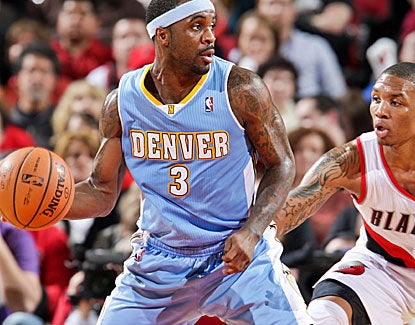 Ty Lawson scores 30 points on 12-of-22 shooting in Denver's victory. He also hands out six assists. (Getty Images)