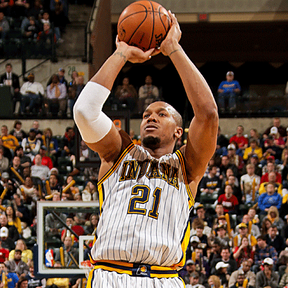 David West scores a game-high 31 points as the Pacers increase their divisional lead to four games with their win. (Getty Images)