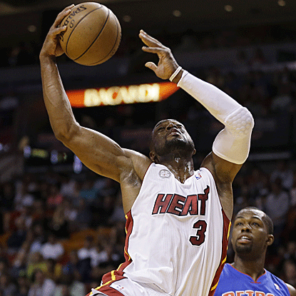 With their win Friday, the Heat's magic number for clinching the No. 1 seed in the Eastern Conference is down to three.  (AP)