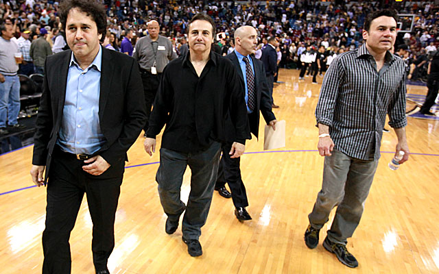 Co-owners George (from left), Gavin and Phil Maloof like Seattle's offer for the Kings. (Getty Images)