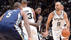 NBA playoff action