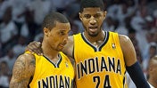 George Hill and Paul George (USATSI)
