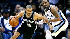 NBA playoff action