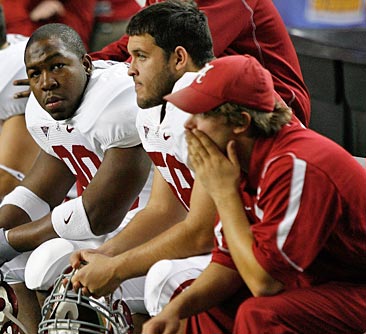 'Bama was in disbelief after losing its lead last season. 
