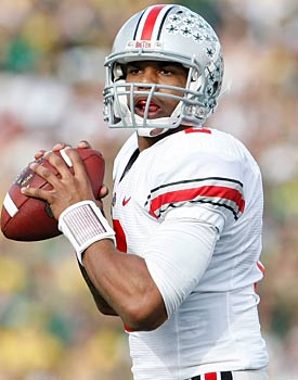 Quarterback Terrelle Pryor hopes to improve greatly on last season's 56.6 percent completion rate. (Getty Images)