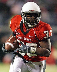 Ball State's MiQuale Lewis looks to return to his 2008 form, where he rushed for 1,736 yards. (Getty Images)