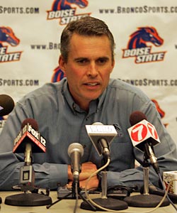 Chris Petersen will have some interesting opening comments when he meets the press. (US Presswire)