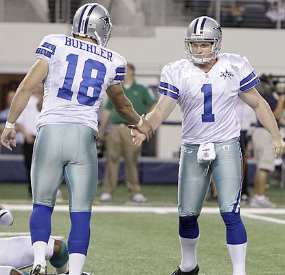 The Cowboys have themselves a kicker as David Buehler hits three field goals, including the game-winner. (AP)