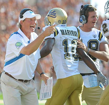  Rick Neuheisel and his Bruins show how gutty they are, earning the biggest win of Slick Rick's tenure at UCLA.  (US Presswire)