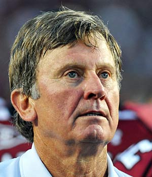 Steve Spurrier has been merciless when it comes to Stephen Garcia, but the coach has his methods. (Getty Images)