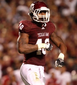 Texas A&M DE Von Miller is a defensive force when healthy. (US Presswire)