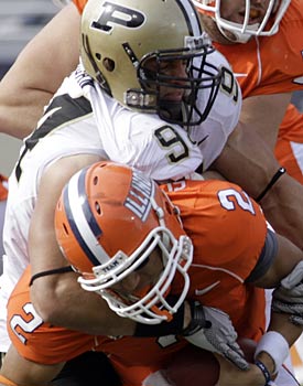 Ryan Kerrigan is clearly the best defensive player in the Big Ten, but will he win? (AP)
