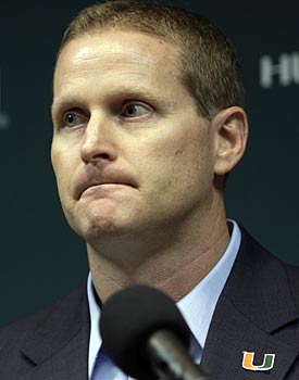 With each miscalculation, Kirby Hocutt lessens the odds Miami will find a good coach. (AP)