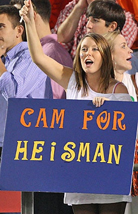 Auburn fans never gave up on Cam Newton's Heisman candidacy; voters are sure to rejoin the bandwagon. (US Presswire)