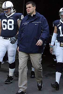 Penn State quarterbacks coach Jay Paterno is looking into ways to help contain the influences in 7-on-7 football. (US Presswire)