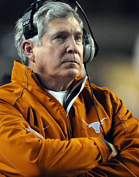 Mack Brown's Longhorns went from the national title game to 5-7. (US Presswire)
